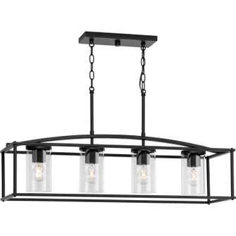 Swansea Four Light Outdoor Island Chandelier in Matte Black (54|P55012931M)