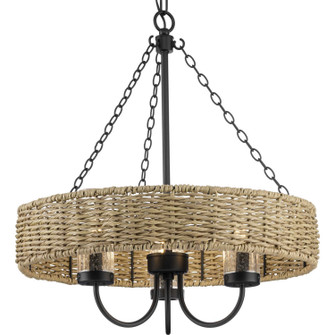 Pembroke Three Light Outdoor Chandelier in Matte Black (54|P55012731M)