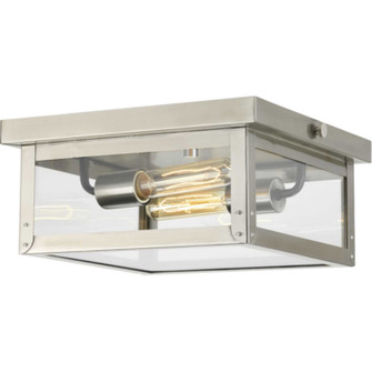 Union Square Two Light Flush Mount in Stainless Steel (54|P550007135)
