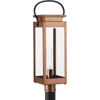 Union Square One Light Outdoor Post Lantern in Antique Copper (Painted) (54|P540046169)