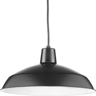 Metal Shade Pendant One Light Pendant in Black (54|P509431)