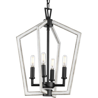 Galloway Four Light Foyer Pendant in Matte Black (54|P50037731M)