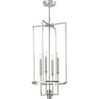 Elara Four Light Foyer Chandelier in Brushed Nickel (54|P500363009)