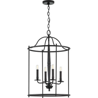 Durrell Four Light Foyer Pendant in Black (54|P500210031)