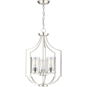 Lassiter Three Light Foyer Pendant in Brushed Nickel (54|P500209009)