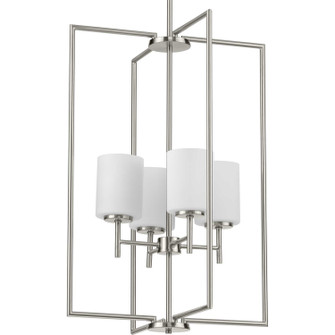 Replay Four Light Foyer Pendant in Brushed Nickel (54|P500206009)