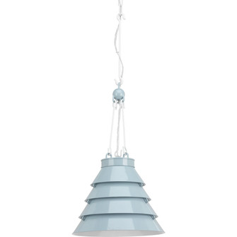 Point Dume-Surfrider One Light Pendant in Matte Blue Enamel (54|P500199162)