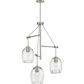 Caisson Three Light Pendant in Brushed Nickel (54|P500160009)