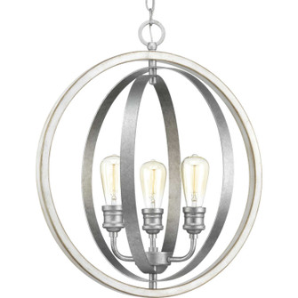 Conestee Three Light Pendant in Galvanized Finish (54|P500093141)