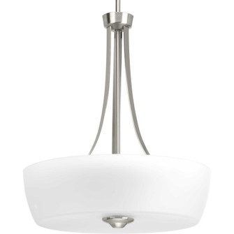 Leap Three Light Inverted Pendant in Brushed Nickel (54|P500030009)