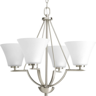 Bravo Four Light Chandelier in Brushed Nickel (54|P462209)