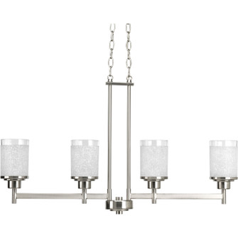 Alexa Four Light Linear Chandelier in Brushed Nickel (54|P461909)