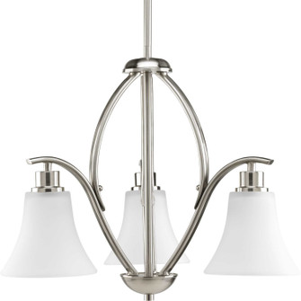 Joy Three Light Chandelier in Brushed Nickel (54|P448909)