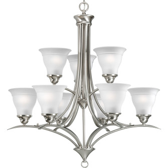 Trinity Nine Light Chandelier in Brushed Nickel (54|P432909)