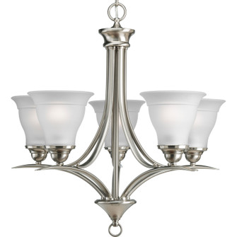 Trinity Five Light Chandelier in Brushed Nickel (54|P432809)