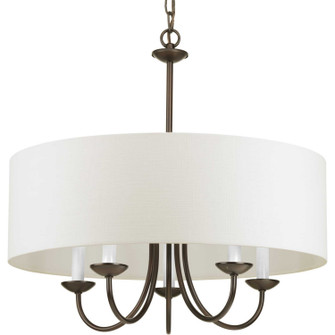 Drum Shade Five Light Chandelier in Antique Bronze (54|P421720)