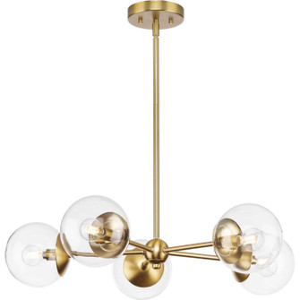 Atwell Five Light Chandelier in Brushed Bronze (54|P400325109)