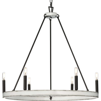 Galloway Six Light Chandelier in Matte Black (54|P40030231M)