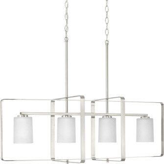 League Four Light Island Pendant in Brushed Nickel (54|P400287009)