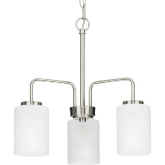 Merry Three Light Chandelier in Brushed Nickel (54|P400274009)