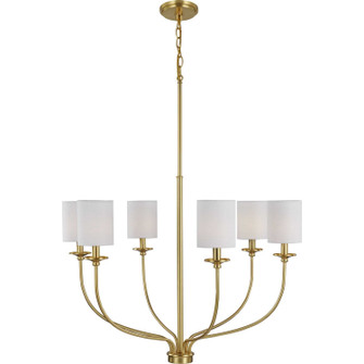 Bonita Six Light Foyer Chandelier in Satin Brass (54|P400227012)