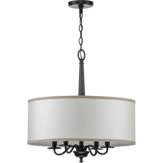 Durrell Four Light Chandelier in Black (54|P400218031)