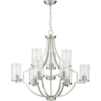 Lassiter Nine Light Chandelier in Brushed Nickel (54|P400198009)