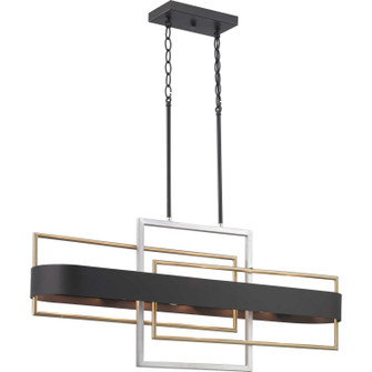 Adagio Six Light Island Pendant in Black (54|P400170031)