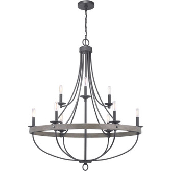 Gulliver Nine Light Chandelier in Graphite (54|P400159143)