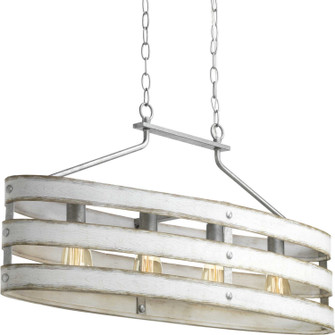 Gulliver Four Light Island Pendant in Galvanized Finish (54|P400097141)