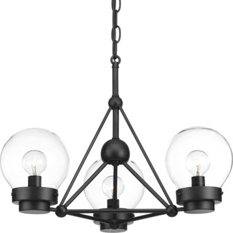 Spatial Three Light Semi-Flush Convertible in Black (54|P400077031)