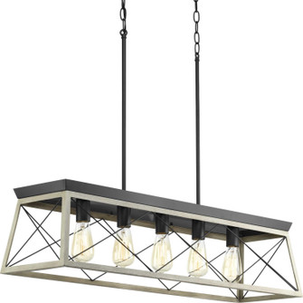 Briarwood Five Light Linear Chandelier in Graphite (54|P400048143)