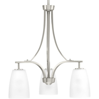 Leap Three Light Chandelier in Brushed Nickel (54|P400042009)