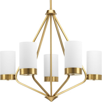 Elevate Five Light Chandelier in Brushed Bronze (54|P400022109)