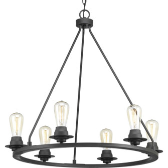 Debut Six Light Chandelier in Graphite (54|P400015143)