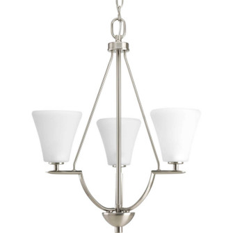 Bravo Three Light Chandelier in Brushed Nickel (54|P382109)