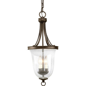 Seeded Glass Three Light Foyer Pendant in Antique Bronze (54|P375320)