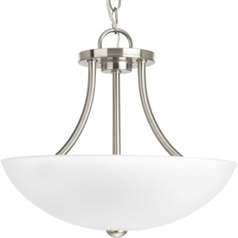 Gather Two Light Semi-Flush Convertible in Brushed Nickel (54|P374809)