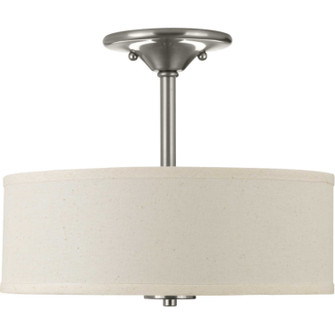 Inspire Two Light Semi-Flush Mount in Brushed Nickel (54|P371209)