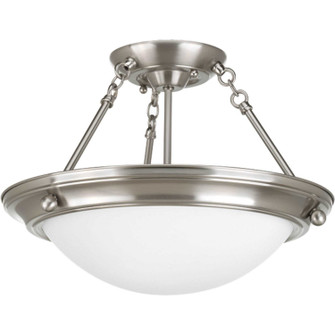 Eclipse Two Light Semi-Flush Mount in Brushed Nickel (54|P356709)
