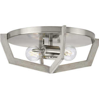 Galloway Two Light Flush Mount in Brushed Nickel (54|P350224009)