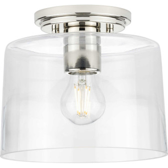 Adley One Light Flush Mount in Polished Nickel (54|P350213104)