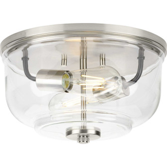 Rushton Two Light Flush Mount in Brushed Nickel (54|P350205009)