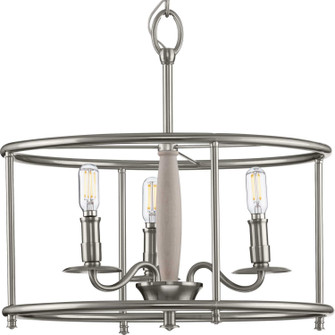 Durrell Three Light Semi Flush Convertible in Brushed Nickel (54|P350150009)