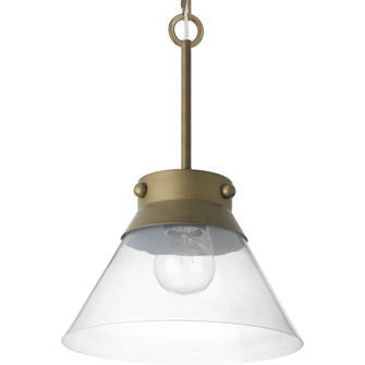 Point Dume-Tapia Tail One Light Semi Flush Mount in Aged Brass (54|P350139161)