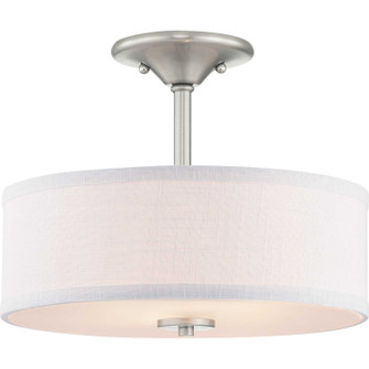 Inspire Two Light Semi-Flush Mount in Brushed Nickel (54|P350129009)