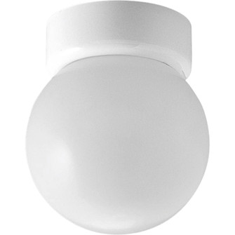 Globe - Opal One Light Flush Mount in White (54|P320330)