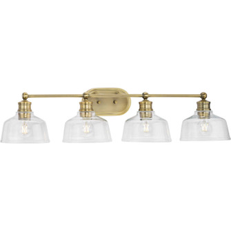 Singleton Four Light Bath in Vintage Brass (54|P300398163)