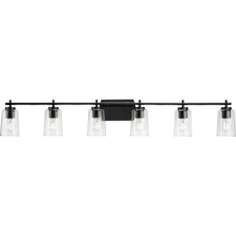 Adley Six Light Bath Vanity in Black (54|P300372031)