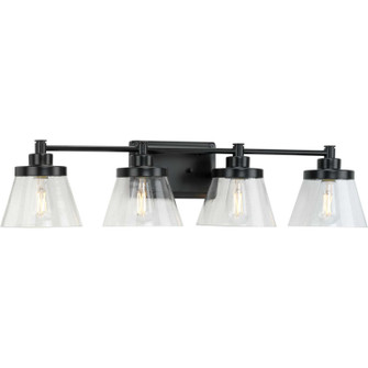 Hinton Four Light Bath Bracket in Matte Black (54|P30035131M)
